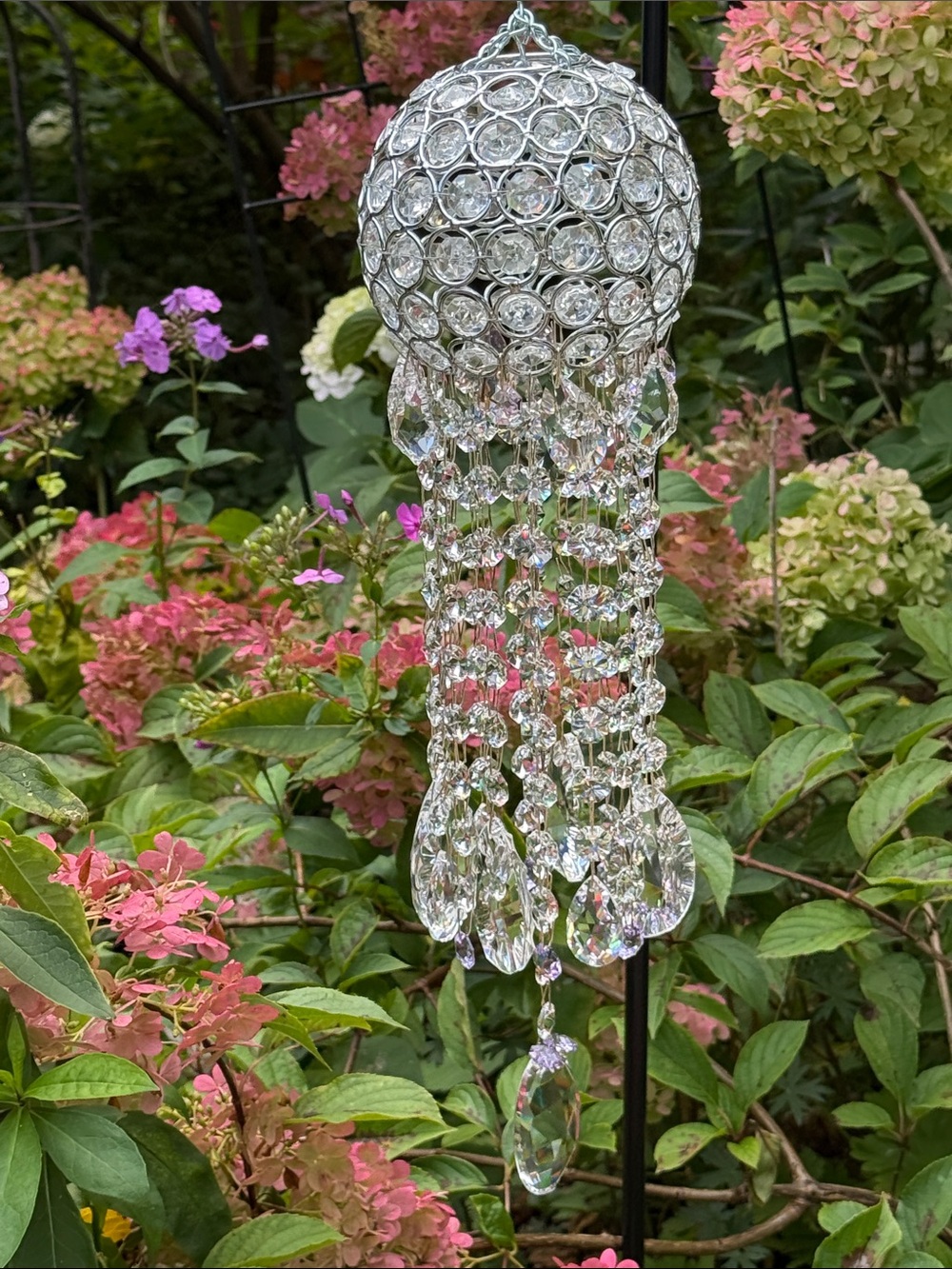 Handmade Crystal suncatcher garden decor